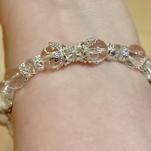 全て高品質クリスタル水晶の9尾の狐さんブレスレット！人気の九尾の狐