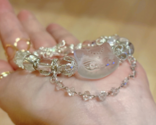 全て高品質クリスタル水晶の9尾の狐さんブレスレット！人気の九尾の狐