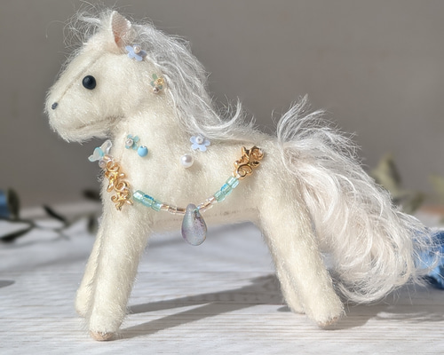 7.5 cm 午 干支飾り 2026 馬 しずく ぬいぐるみ ミニチュア ぬいぐるみ