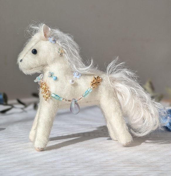 7.5 cm 午 干支飾り 2026 馬 しずく ぬいぐるみ ミニチュア ぬいぐるみ