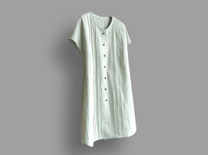 ～Seriesブラウス…綿麻シーチングエアータンブラー生地～