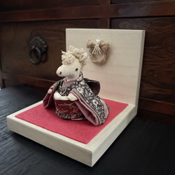 うさぎ雛 お雛様 古布 着物 アンティーク 送料込み卯年着物の古布の