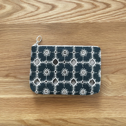 mina perhonen symphony フラットポーチ ミナペルホネン の刺繍生地