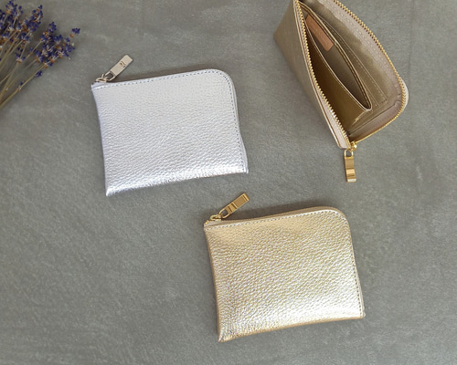 シュリンク型押しレザー◇軽い！小さい！コンパクトサイズのミニ財布