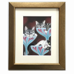 “やっほい” 色鉛筆画 パステル パンダ パンダ（パステル画 原画） 絵画 にゃんずら 通販 16012113｜Creema