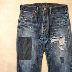 パッチワークリペア ビンテージ デニム カバーオール ジャケット oldgg