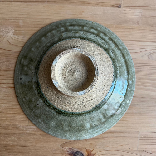 上野焼 渡窯 水面に広がる波紋と貫入の美 灰釉（はいゆう） 高坏皿