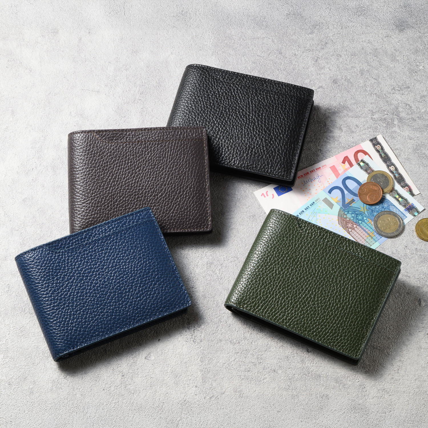 ミラグロ イタリアンシュリンクレザー・2つ折り財布 MILAGRO[CA-SP-688]