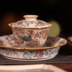 詩瓷集中国唐風 青花磁器「年年有魚」吉祥文様・双魚図案り皿