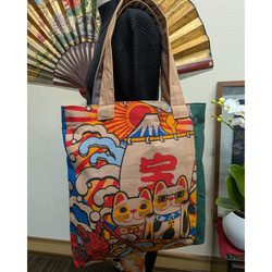 久留米絣と古布パッチワークパンツ 古布リメイク ロングパンツ 着物