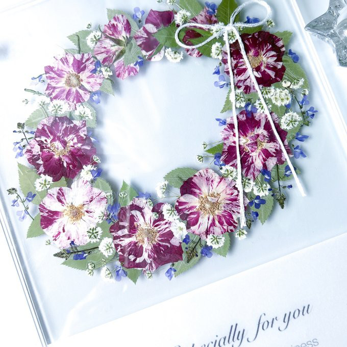 薔薇の花かんむりフレームL