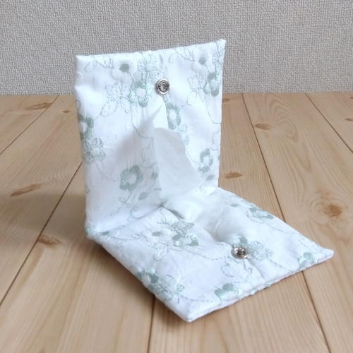 ボックスティッシュ 白色 花柄 【公式通販】