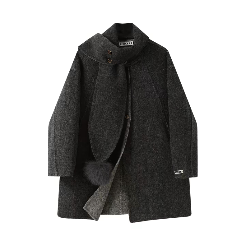 厚手コート、秋冬コート、ウールコート、個性的、防寒対策、レディース、冬支度新作