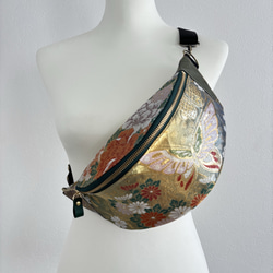 帯リメイクバッグ あずま袋、風呂敷袋、エコバッグ、ショッピング