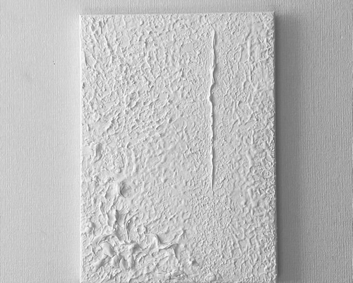 HAKU 03｜静かな気配を纏う白のテクスチャーアート｜F4サイズ｜立体