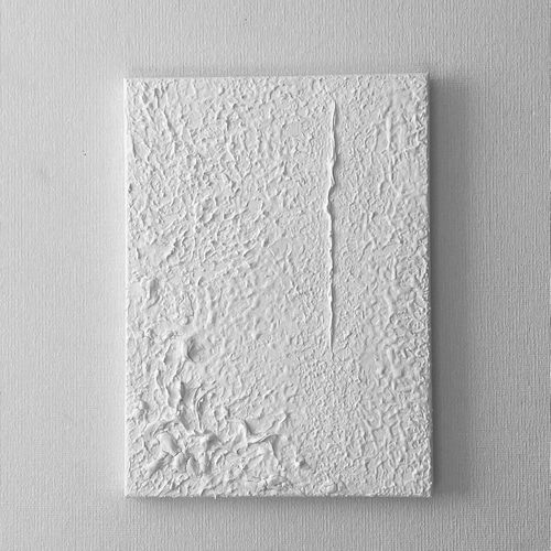 HAKU 03｜静かな気配を纏う白のテクスチャーアート｜F4サイズ｜立体