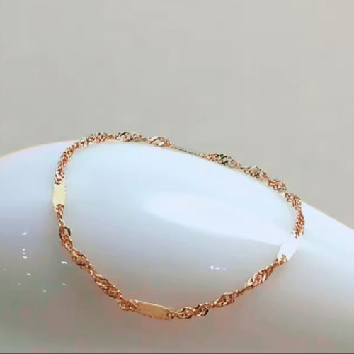 K14K14PGチェーンリング14金PGゴールド指輪 幅1mm つけっぱなしOK