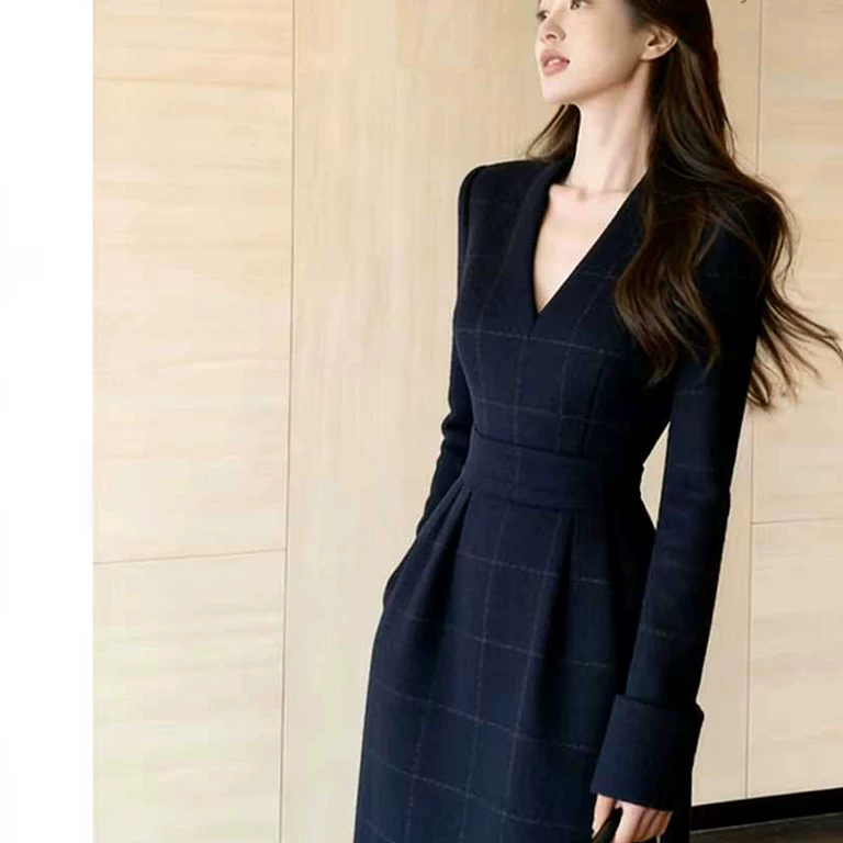 カーディガン トレーナー コート ジャケット 裏起毛 秋冬黒ふわふわ裏起毛ニットフード付きロングコート 受注制作 通勤