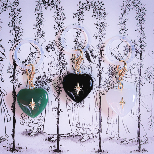 色が選べる》2026干支【馬】チェコガラスのめじるしアクセサリー