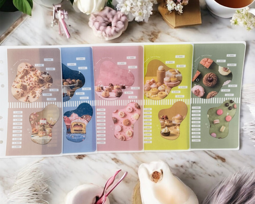 No.54 sweets A6 saving リフィルバインダー貯金韓国 その他雑貨 sora