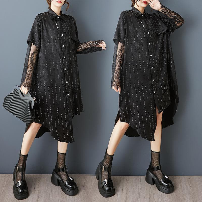 大きいサイズ シアー袖　シャツ　トップス　レディース 春夏　 新品 半袖
