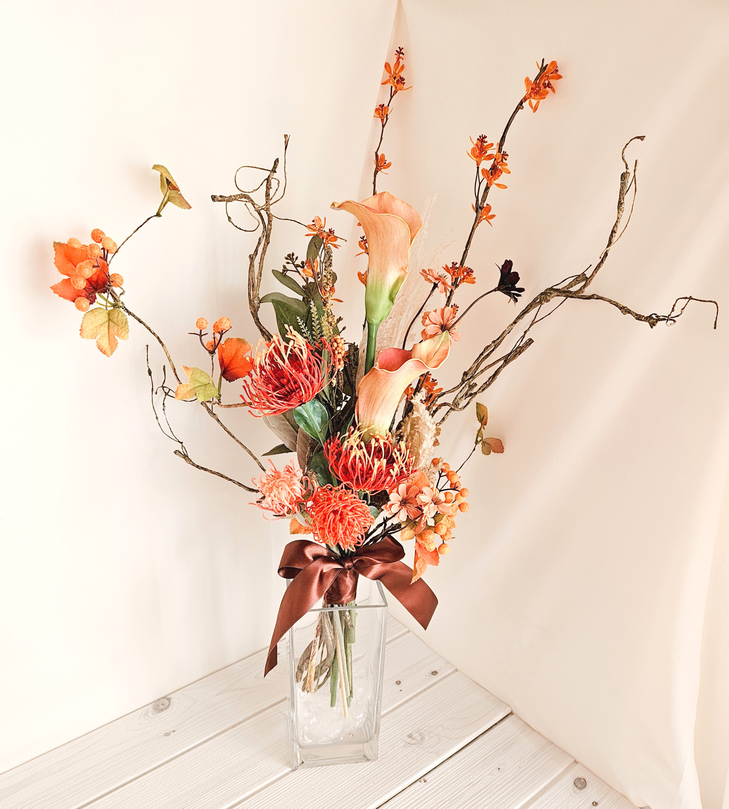 ウェディングブーケ（ブートニア付き）B-167