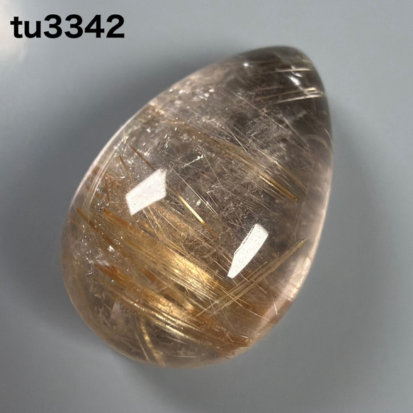 ルチルクォーツ 17.5ミリ ルース Tu3342 天然石 pinky 通販 20270306