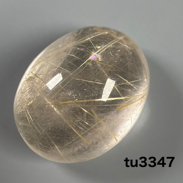 ルチルクォーツ 13ミリ ルース Tu3347 天然石 pinky 通販 20270400