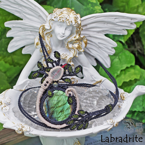 マクラメ手作りネックレス（生命の樹） マクラメ手作りネックレス（生命の樹） 生命の樹マクラメ編み手作り