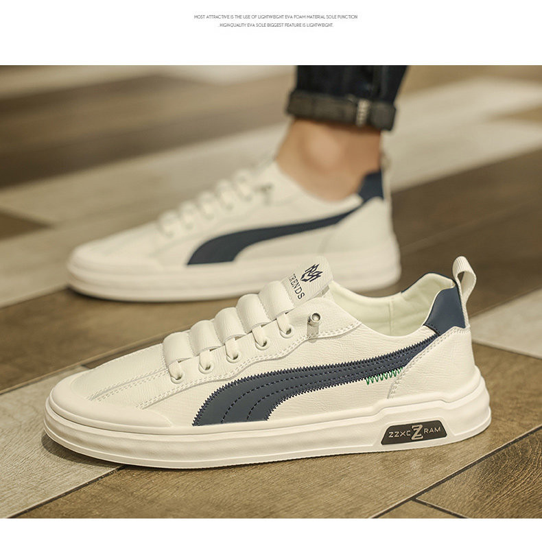 メンズ  秋新作  スリッポン 革靴 スポーツオールマッチ カジュアル 滑り止め 高級感 ホワイトスニーカー