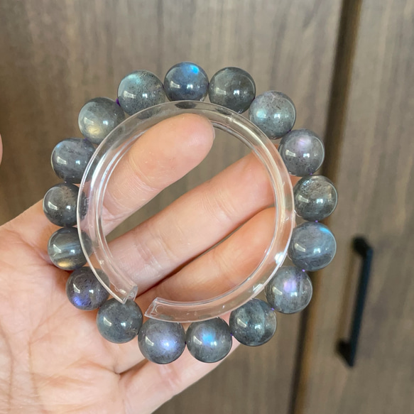 天然無処理 ラブラドライト ブレスレット 美シーラ 12mm ブレスレット