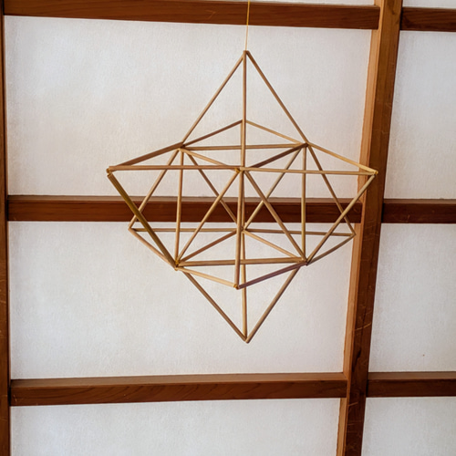 Nollaヒンメリ⑨ 北欧モビール 民芸品 北欧インテリア 観葉植物 しめ縄