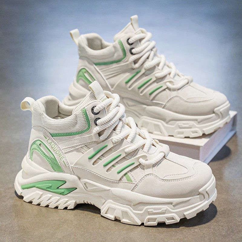 メンズ 秋冬新作 レトロワークダッドシューズ 厚底 身長アップ スポーツカジュアル 万能搭載
