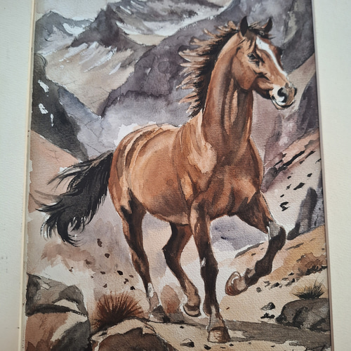 蛇の水彩画　値引き！！ 白蛇と新年の花の水彩イラスト5／チラシやポスター用素材のイラスト