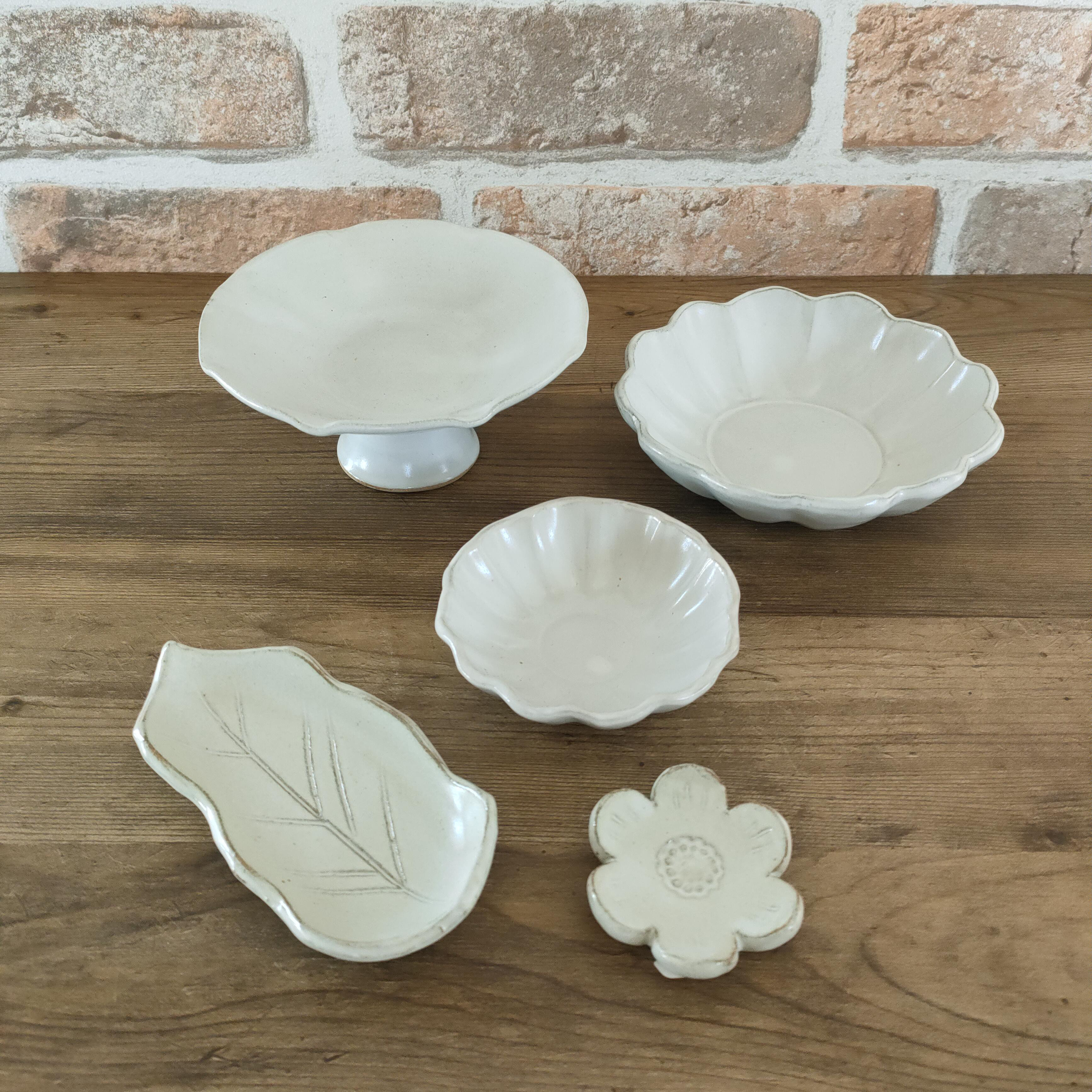 使って楽しい♪白い器５点セット！