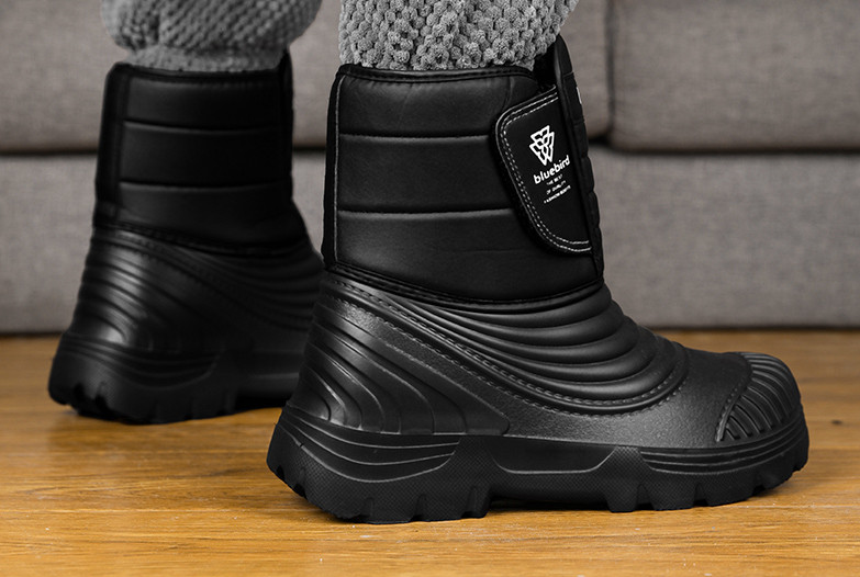 メンズスノーブーツ マイナス 40℃対応 皮毛一体 加绒加厚 防寒防滑 大きいサイズ 厚底パンブーツ