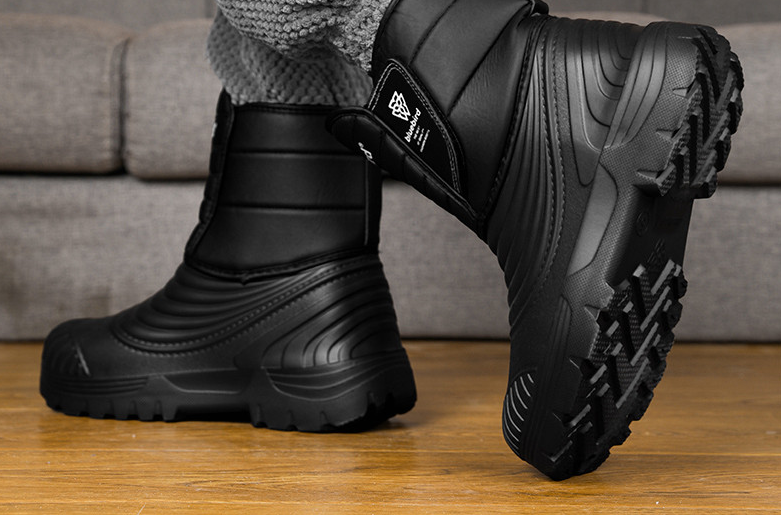 メンズスノーブーツ マイナス 40℃対応 皮毛一体 加绒加厚 防寒防滑 大きいサイズ 厚底パンブーツ