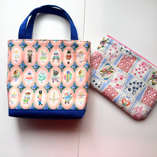 Creema限定新春福袋〈梅〉ユキエモン生地使用バッグとポーチの2点