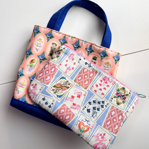 Creema限定新春福袋〈梅〉ユキエモン生地使用バッグとポーチの2点