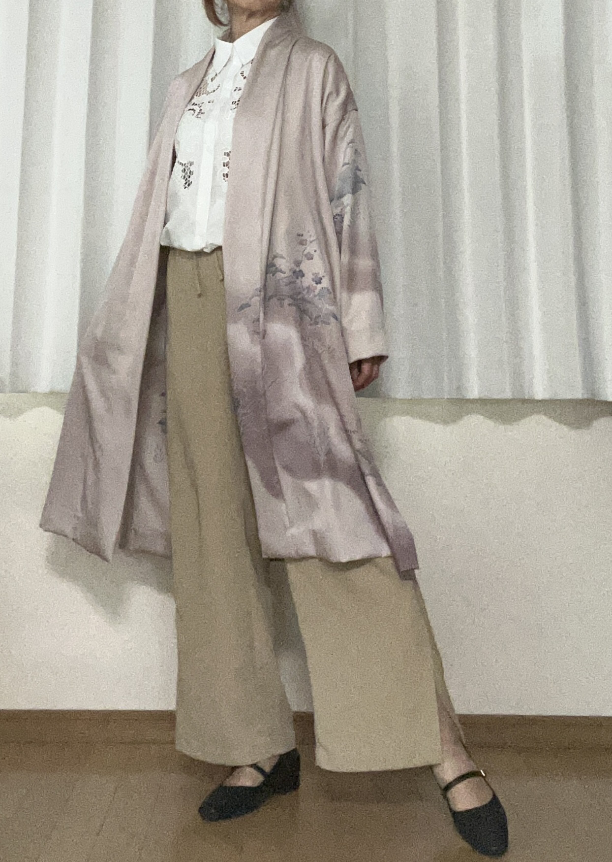 着物リメイクコート