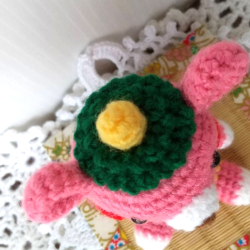 節分＊赤鬼＊うさぎさん＊編みぐるみ＊鬼 あみぐるみ nakamo 通販