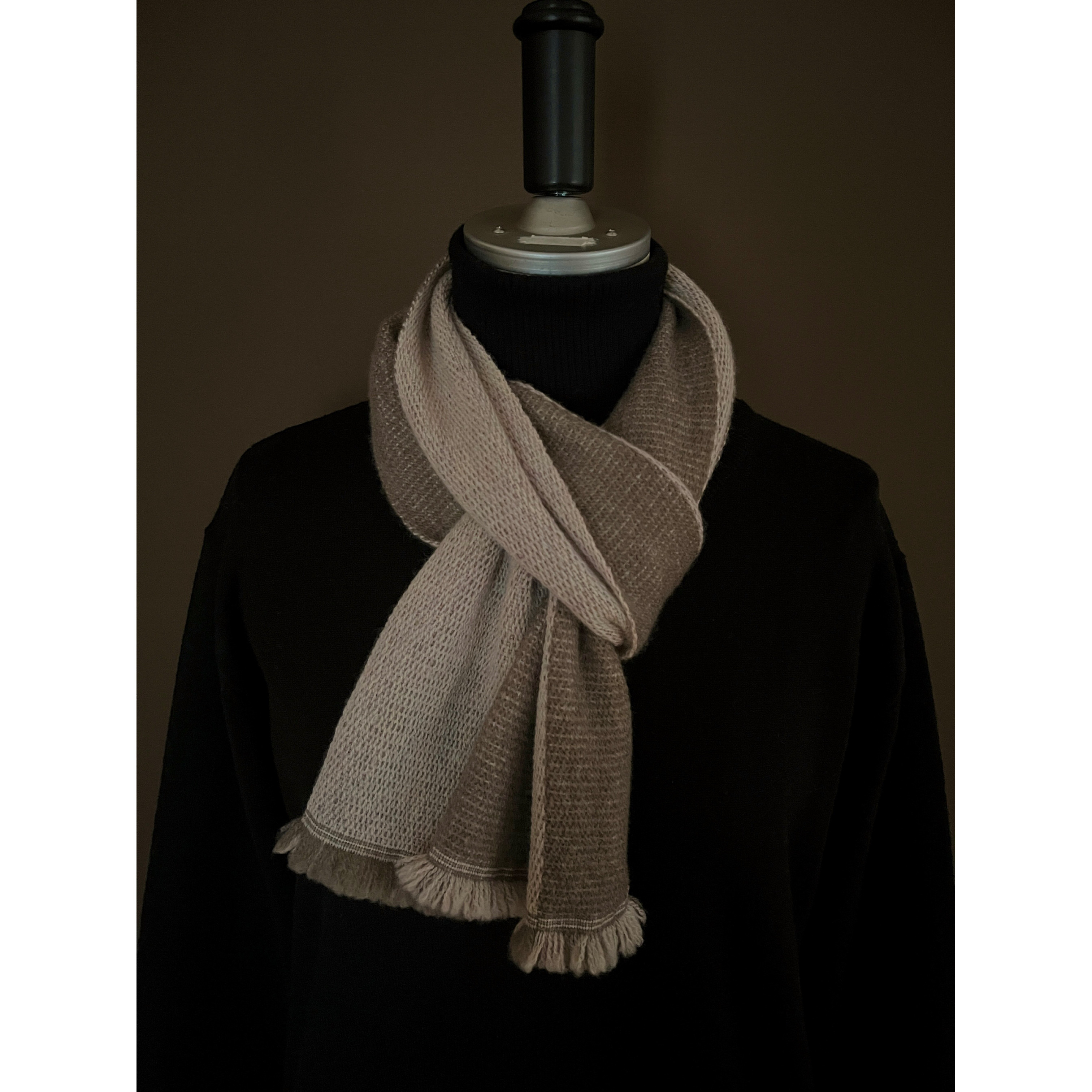 『カシミヤ リバーシブルマフラー　SOTTO』　 しゃぼん玉