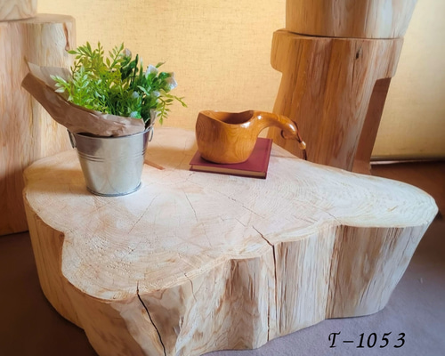 超超特大 ひのき 天然アロマ 根元 切株テーブル 無 垢無塗装