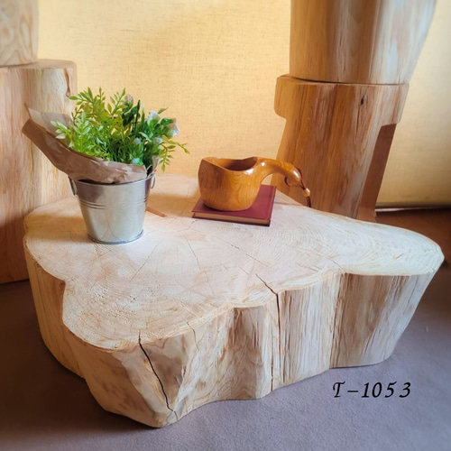 超超特大 ひのき 天然アロマ 根元 切株テーブル 無 垢無塗装