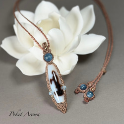 桃奏』セリサイトインローズクォーツとディープローズクォーツの