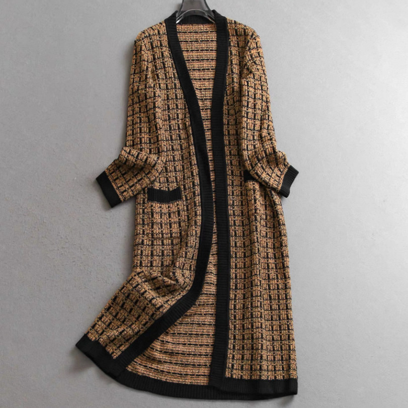 秋冬  ニットコート    レディース    長袖