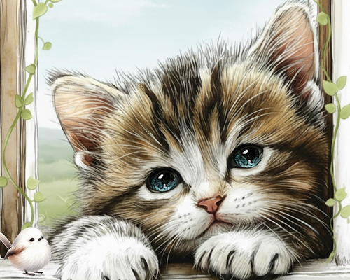 猫ちゃんパネル生地 在庫パネル生地ご紹介 ⑤ 猫ちゃんパネル生地