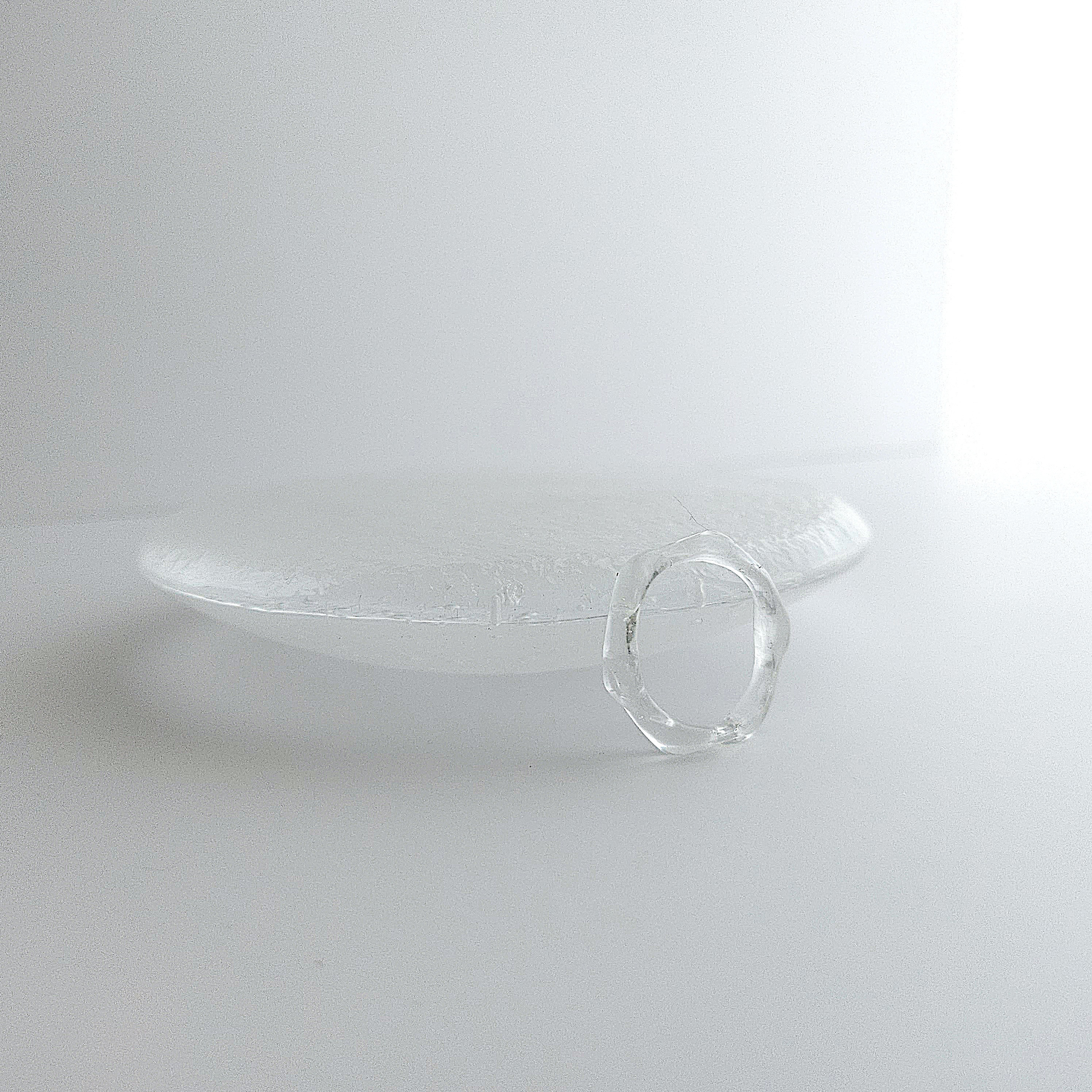 yuragi-no-hikari: yuragi-ring｜ユニセックス約13号｜クリアカラー｜透明シンプルレジンリング