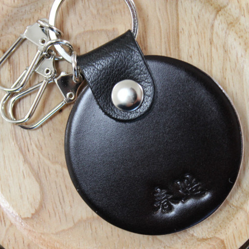 kodeni ⭐️トムレベル ナポレオンコート　シャギー　切替　レザー 春造 カラビナキーホルダー 水染めコードバンレザー（ダークブラウン