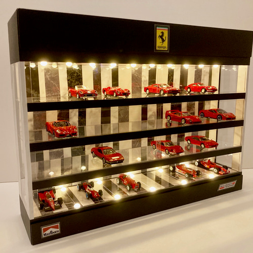 1/64展示40台！可能・ランダム大理石・4層式ディスプレーBOX/ネオジオラマ 1/64展示40台！可能・ランダム大理石・4層式ディスプレーBOX/ネオ